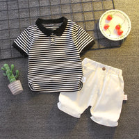 Baby Boy Clothes Set T-shirt+Shorts Kids Boy Summer Clothing Set Cute Cartoon Baby Boy Outfit Set Infant Toddler Tee Shirt Pants