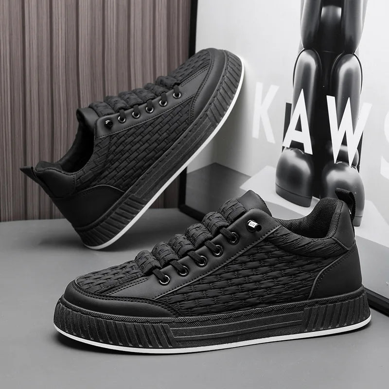 2025 New Fashion Platform Sneakers for Men Casual  High-top Shoes Male  Flat Non-slip Sport Running Shoes Man Spring Sneakers
