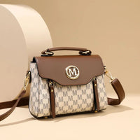 Fashion Women Handbag with Top Handle, Detachable Crossbody Strap,Flap Over Shoulder Purse,Classic Daily Commuter Bag for Dating