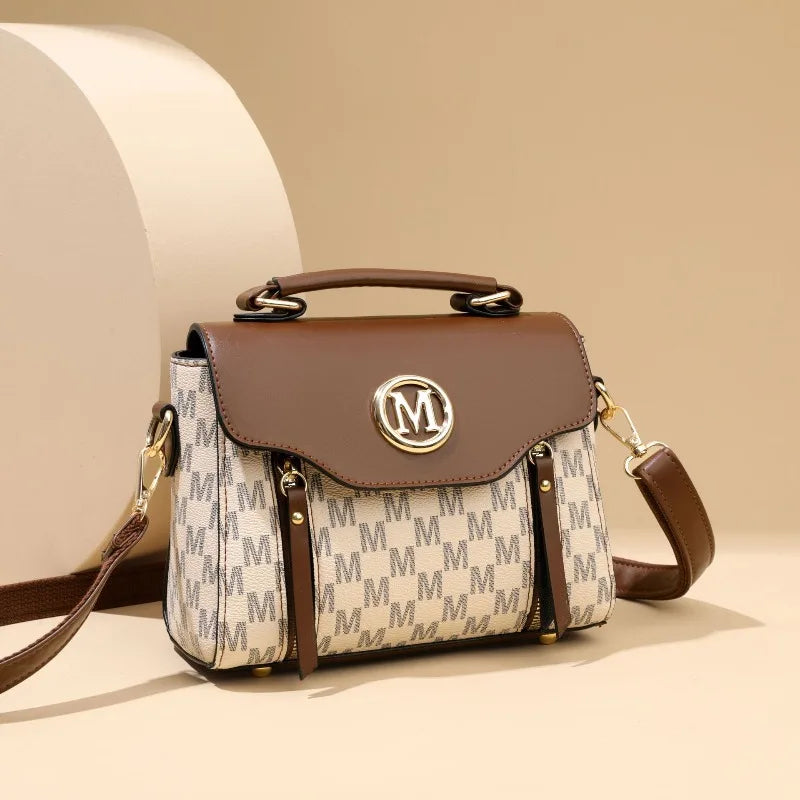 Fashion Women Handbag with Top Handle, Detachable Crossbody Strap,Flap Over Shoulder Purse,Classic Daily Commuter Bag for Dating