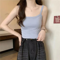 Crop Top Women's Sleeveless Fashion Camisole Basic T-Shirt Vest Tube Top