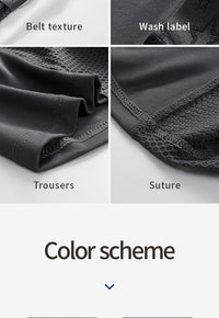 Extra Long Sports Underwear Men's Boxer Briefs Anti-Wear Leg Running Large Size Breathable Training Boxer Briefs