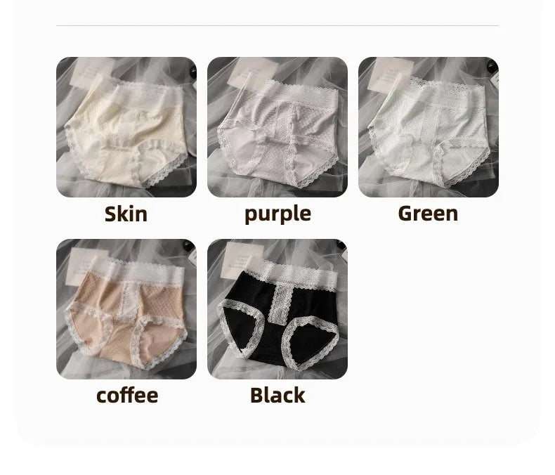 Women's Seamless Panties Set Pack Fashion Micro Underwear Lace Triangular Briefs
