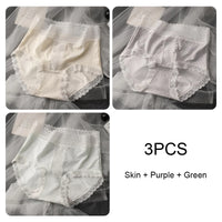 Women's Seamless Panties Set Pack Fashion Micro Underwear Lace Triangular Briefs