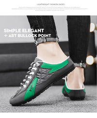 2025 Summer Slippers for Men Trendy Men's Flat Bottom Casual Shoes Soft Sole Support Shoes Men's Sneakers Zapatos De Hombre