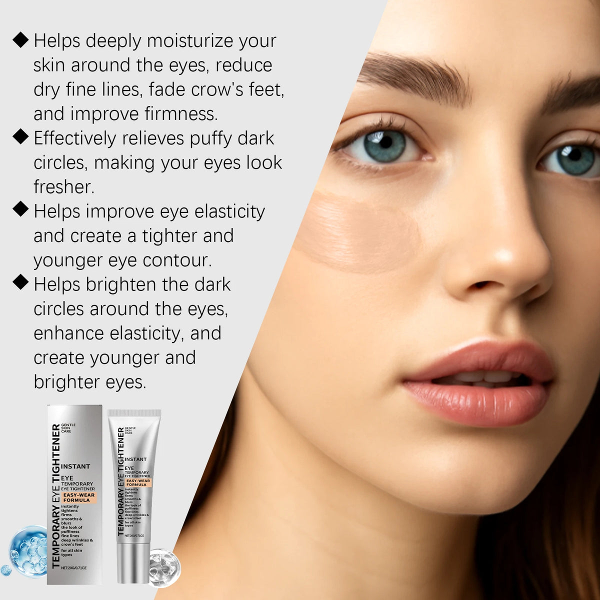 Eye Cream Anti Aging Eye Cream Hydrating Moisturizer Dark Circle Puffiness Reducing Wrinkle Fine Lines Treatment Skincare Rich