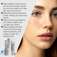 Eye Cream Anti Aging Eye Cream Hydrating Moisturizer Dark Circle Puffiness Reducing Wrinkle Fine Lines Treatment Skincare Rich