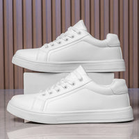 Leather Men Shoes Sneakers Trend Casual Shoe Breathable Leisure Male Sneakers Non-slip Footwear Men Vulcanized Shoes
