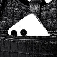 2024 New Fashion Trend Women's Handbag High Quality Soft Leather Women Shoulder Bolsas Solid Color Retro Female Tote Bags Sac