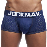 Men's Cotton Boxer Briefs Trunk Underwear with Convex Pouch Design