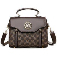 Fashion Women Handbag with Top Handle, Detachable Crossbody Strap,Flap Over Shoulder Purse,Classic Daily Commuter Bag for Dating