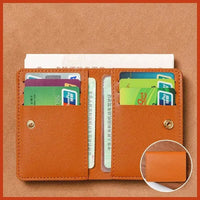 Classic Designer PU Leather Small Wallet for Men Short Simple Women's Purse Fashion Ultra Thin Credit Card Bag Coin Purse
