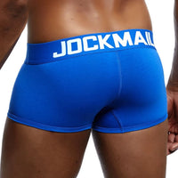Men's Cotton Boxer Briefs Trunk Underwear with Convex Pouch Design
