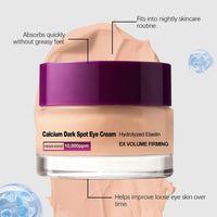 Calcium Eye Cream Dark Circle Care Supports Firmer Skin Helps Reduce Puffiness Brightening K Skin Care Under Eye Hydrolyzed