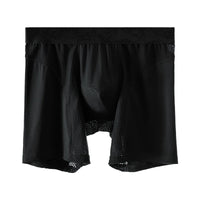 Extra Long Sports Underwear Men's Boxer Briefs Anti-Wear Leg Running Large Size Breathable Training Boxer Briefs