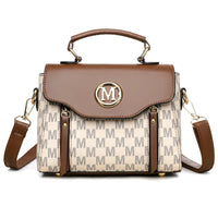 Fashion Women Handbag with Top Handle, Detachable Crossbody Strap,Flap Over Shoulder Purse,Classic Daily Commuter Bag for Dating